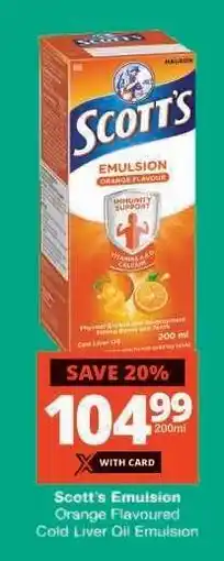 Checkers Scott's Emulsion offer