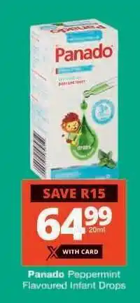 Checkers Panado Peppermint Flavoured Infant Drops offer