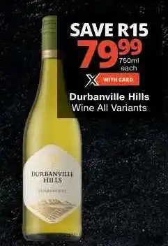 Checkers Durbanville Hills Wine offer