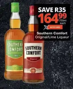 Checkers Southern Comfort Original/Lime Liqueur offer