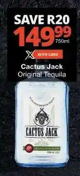 Checkers Cactus Jack Original Tequila offer
