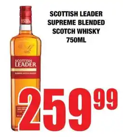 Boxer SCOTTISH LEADER Supreme Blended Scotch Whisky 750ml offer