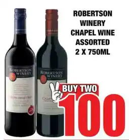 Boxer ROBERTSON WINERY CHAPEL WINE ASSORTED 2 X 750ML offer