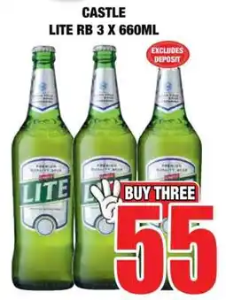 Boxer CASTLE LITE RB 3 X 660ML offer