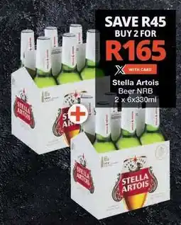 Checkers Stella Artois Beer NRB offer