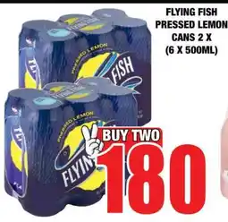 Boxer FLYING FISH Pressed Lemon Cans 2 x (6 x 500ml) offer