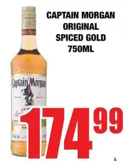 Boxer CAPTAIN MORGAN ORIGINAL SPICED GOLD 750ML offer
