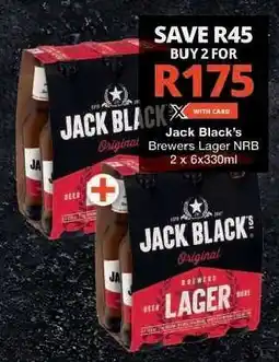 Checkers Jack Black’s Brewers Lager NRB offer