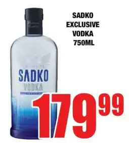 Boxer SADKO EXCLUSIVE VODKA 750ML offer