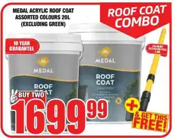 Boxer MEDAL ACRYLIC ROOF COAT ASSORTED COLOURS 20L (EXCLUDING GREEN) offer