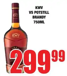 Boxer KWV VS POTSTILL BRANDY 750ML offer