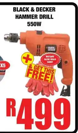 Boxer BLACK & DECKER HAMMER DRILL 550W offer