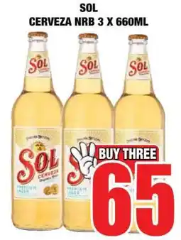 Boxer SOL CERVEZA NRB 3 X 660ML offer