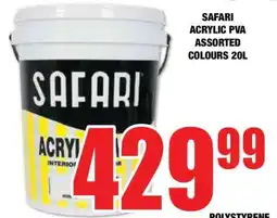Boxer SAFARI ACRYLIC PVA ASSORTED COLOURS 20L offer