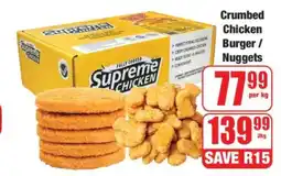 Boxer Crumbed Chicken Burger / Nuggets offer