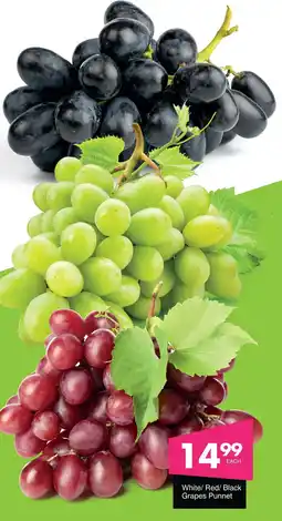 Save Hyper White/ Red/ Black Grapes Punnet offer