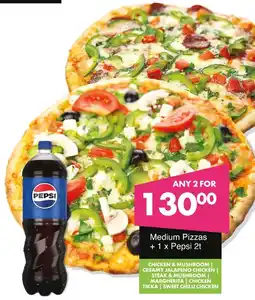 Save Hyper Medium Pizzas + Pepsi offer