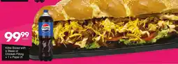Save Hyper Kitke Bread with a Steak or Chicken Filling + Pepsi offer