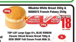 Boxer Mbakho White Bread 350g & MAMA’S French Polony 250g offer