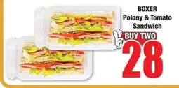 Boxer BOXER Polony & Tomato Sandwich offer