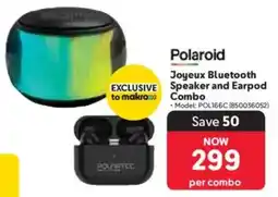 Makro Polaroid Joyeux Bluetooth Speaker and Earpod Combo offer