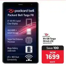 Makro Packard Bell 64 GB Targa F8 4G LTE offer
