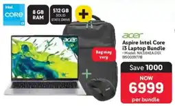 Makro Acer Aspire Intel Core i3 Laptop Bundle offer