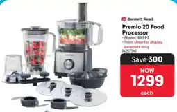 Makro Bennett Read Premio 20 Food Processor offer