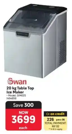Makro Swan Table Top Ice Maker offer
