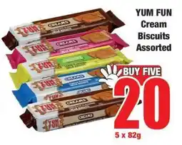 Boxer YUM FUN Cream Biscuits Assorted offer
