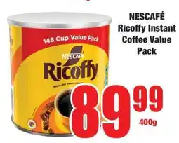 Boxer NESCAFÉ Ricoffy Instant Coffee Value Pack offer
