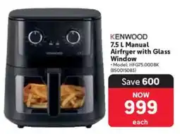 Makro Kenwood Manual Airfryer with Glass Window offer
