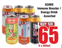 Boxer SCORE Immune Booster / Energy Drink Assorted offer