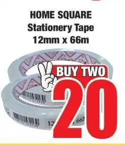 Boxer HOME SQUARE Stationery Tape 12mm x 66m offer