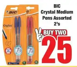Boxer BIC Crystal Medium Pens Assorted 2's offer
