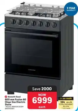 Makro Bennett Read Fusion 60 Onyx Gas Electric Stove offer