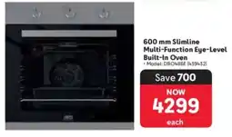 Makro Defy Slimline Multi-Function Eye-Level Built-In Oven offer