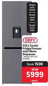 Makro Defy Combi Fridge/ Freezer with Water Dispenser offer