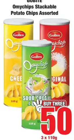 Boxer GOBITE Omychips Stackable Potato Chips Assorted offer