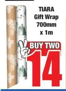 Boxer TIARA Gift Wrap 700mm x 1m offer