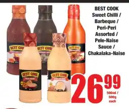 Boxer BEST COOK Sweet Chilli / Barbeque / Peri-Peri Assorted / Pele-Naise Sauce / Chakalaka-Naise offer