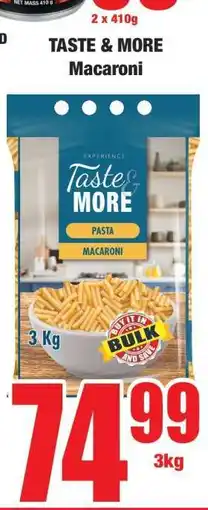 Boxer TASTE & MORE Macaroni offer