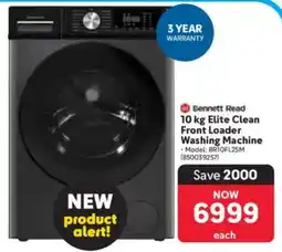 Makro Bennett Read Elite Clean Front Loader Washing Machine offer