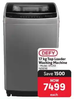 Makro Defy Top Loader Washing Machine offer