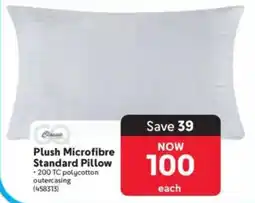 Makro Plush Microfibre Standard Pillow offer