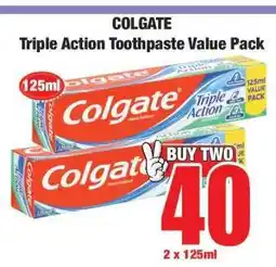 Boxer Colgate Triple Action Toothpaste Value Pack offer