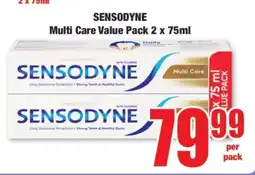 Boxer SENSODYNE Multi Care Value Pack 2 x 75ml offer