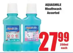 Boxer AQUASMILE Mouthwash Assorted offer