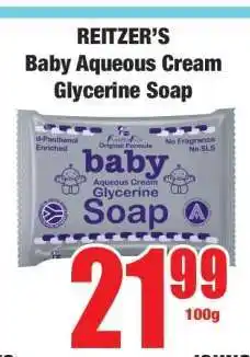 Boxer Reitzer's Baby Aqueous Cream Glycerine Soap offer