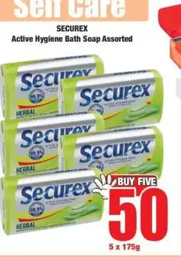 Boxer SECUREX Active Hygiene Bath Soap Assorted offer